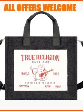 Canvas Tote Bag with Adjustable Strap, Gold Hardware, Magnetic Snap Closure